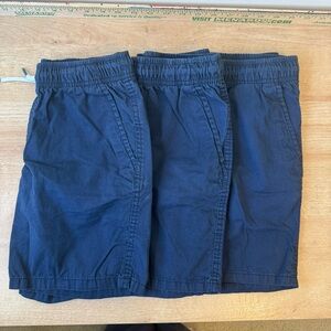 Cat & Jack Boys' Playwear 'At the Knee' Pull-On Shorts Navy, Size M( 8) - 3 Pair